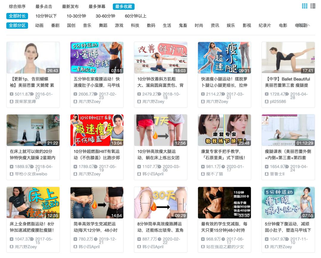 B站网红运动视频|在家练一周瘦5斤，可能吗