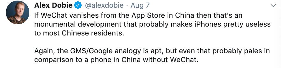 美国打压微信苹果还能使用微信吗,美国禁用微信中国苹果会禁用么