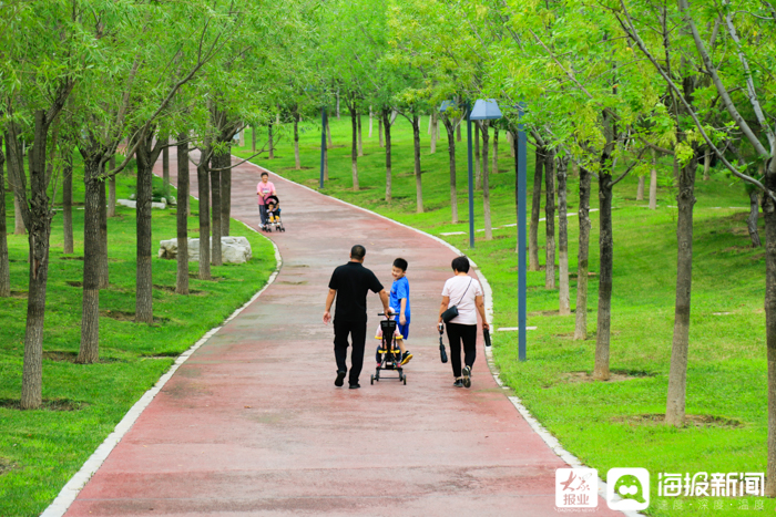 东营秋月湖晨景视频,东营西湖公园美景