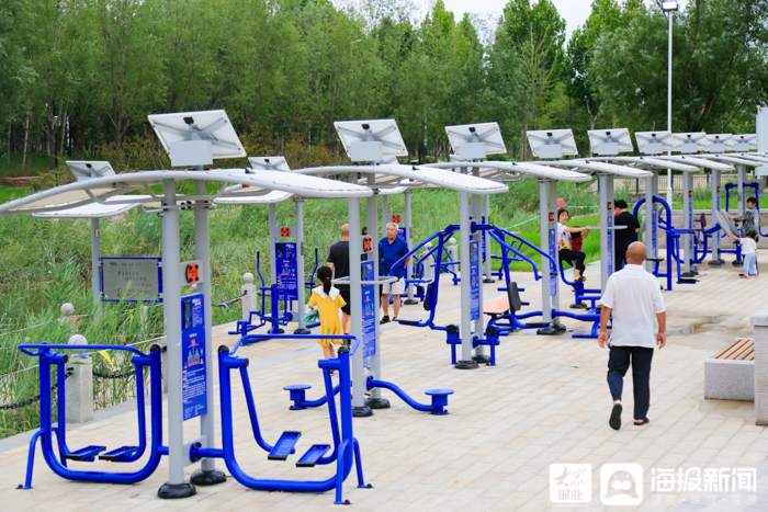 东营秋月湖晨景视频,东营西湖公园美景