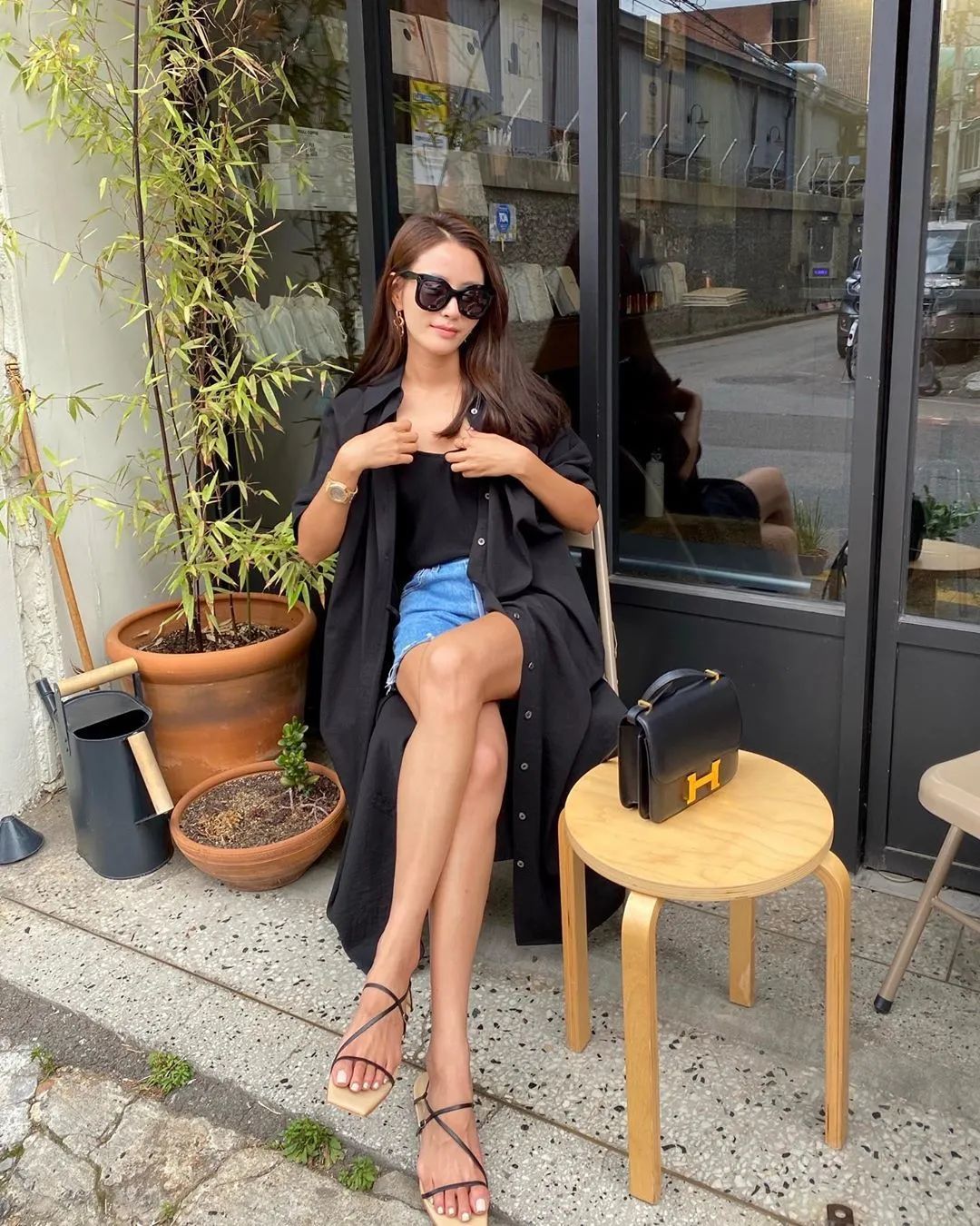 夏季简约风韩国ins穿搭博主高级感,韩国穿搭ins时尚博主冬