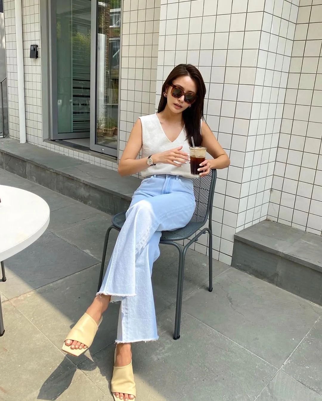 夏季简约风韩国ins穿搭博主高级感,韩国穿搭ins时尚博主冬