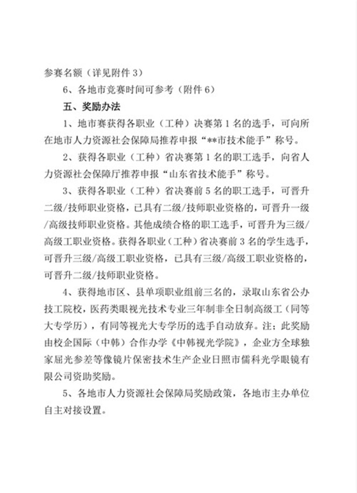 第二届全国技能大赛山东赛区,第二届全国技能大赛山东省成绩