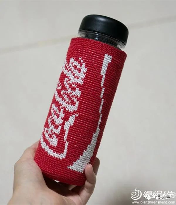 卡通毛线杯套教程,手工编织毛线杯套漂亮简单又实用