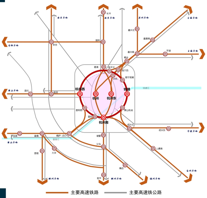钱塘大型综合交通枢纽,杭州钱塘高铁枢纽站点设置