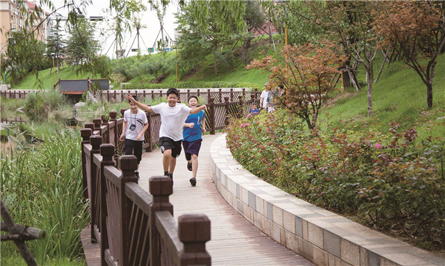 假期去公园玩的地方,威海经区蒿泊口袋公园