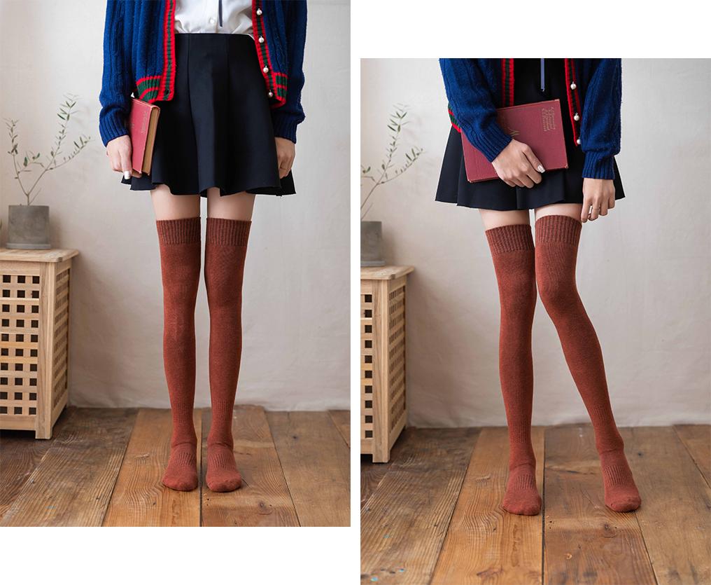 适合冬天穿的加厚保暖袜,冬天过膝护腿加厚保暖袜