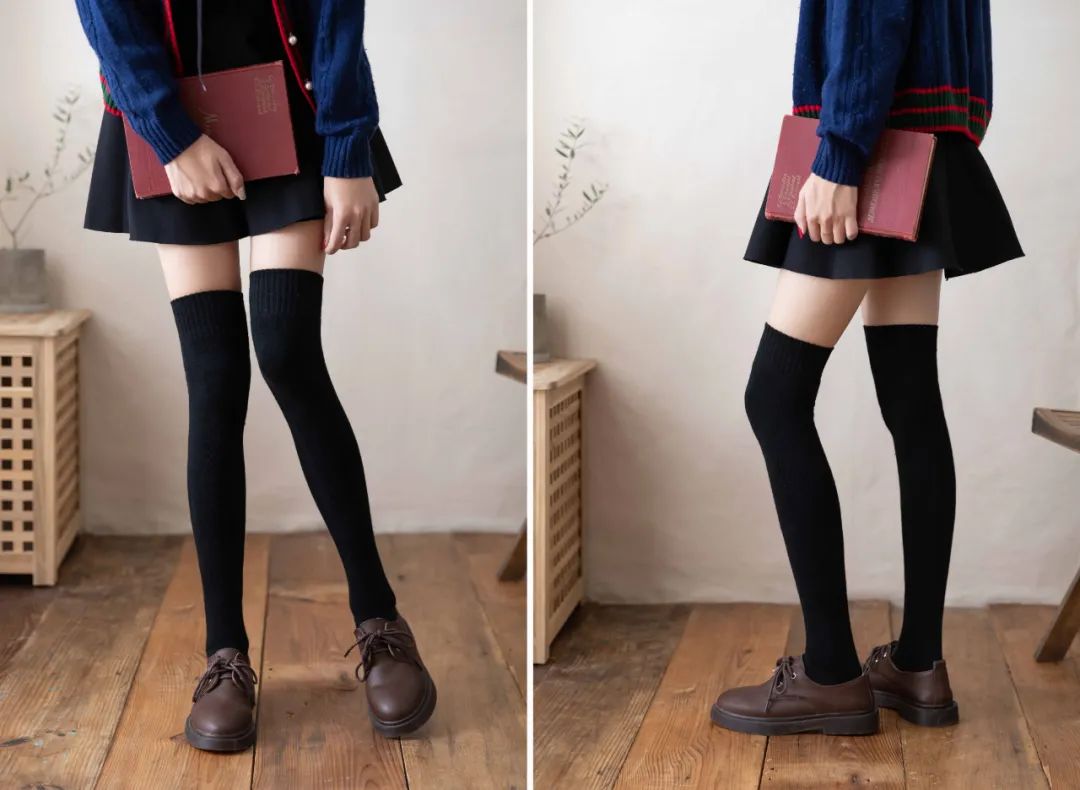 适合冬天穿的加厚保暖袜,冬天过膝护腿加厚保暖袜