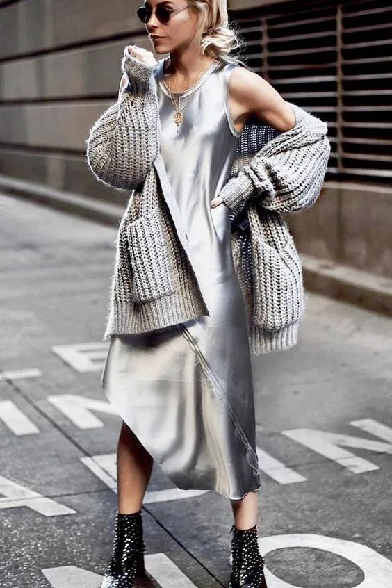 金属风单品,金属感银色和白色