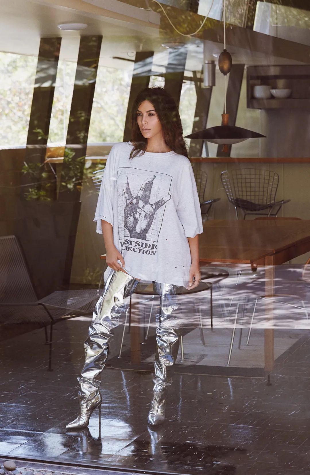 金属风单品,金属感银色和白色