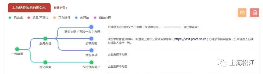 他在松江开办企业，在江苏家中就收到了营业执照！全市首家“跨省通办”企业在松诞生