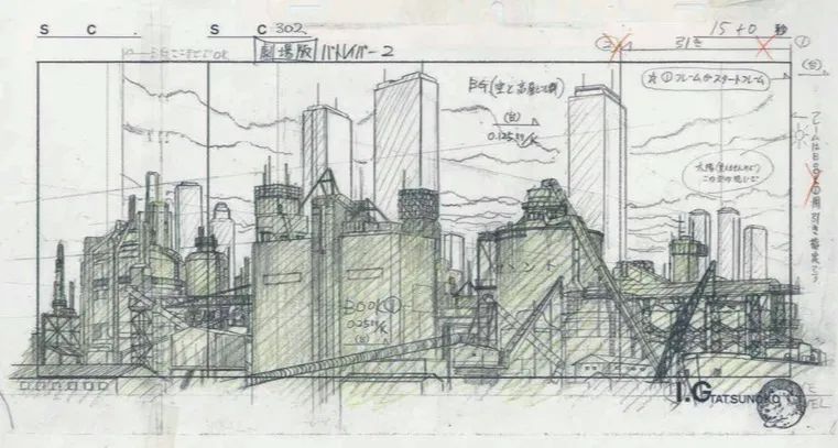 日本动画产业中的建筑,日本动画产业展示