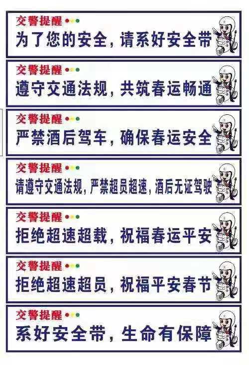 2020年平安春运温馨春运,共筑平安中国年春运交通安全宣传