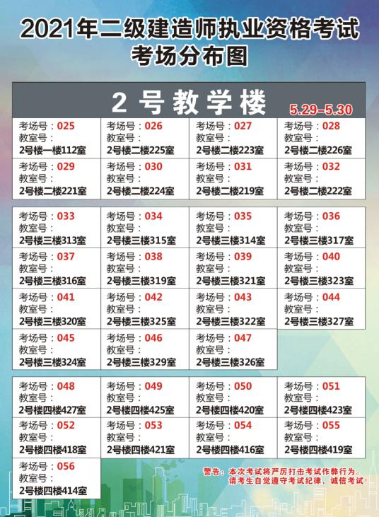 二建考试现场提示考试时间吗,二建考试现场