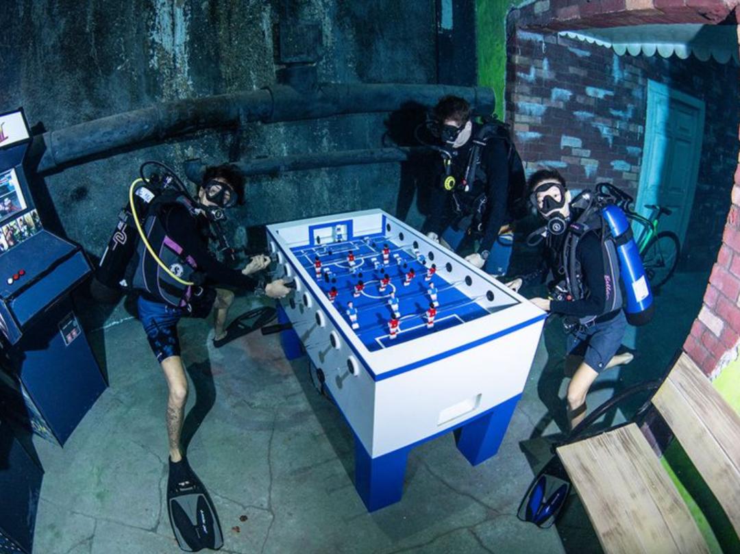 迪拜最深游泳池有鱼吗,世界最深的游泳池怎么去