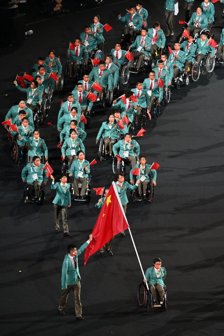 东京残奥会开幕式中国代表团登场,东京残奥会在云南哪里比赛