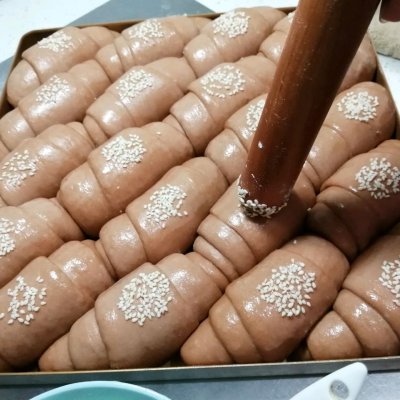 桃李牛角巧克力面包盒装,桃李牛角巧克力面包