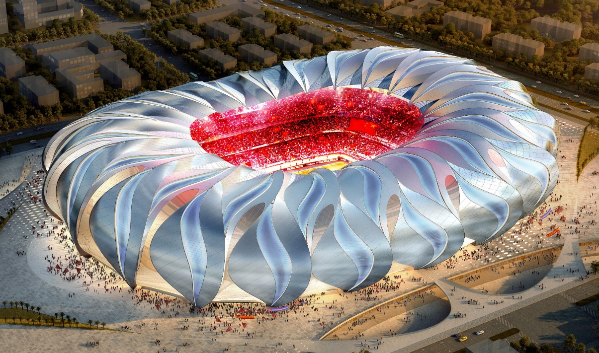广州恒大足球场建筑设计效果图,恒大新足球场亮相究竟有多惊艳