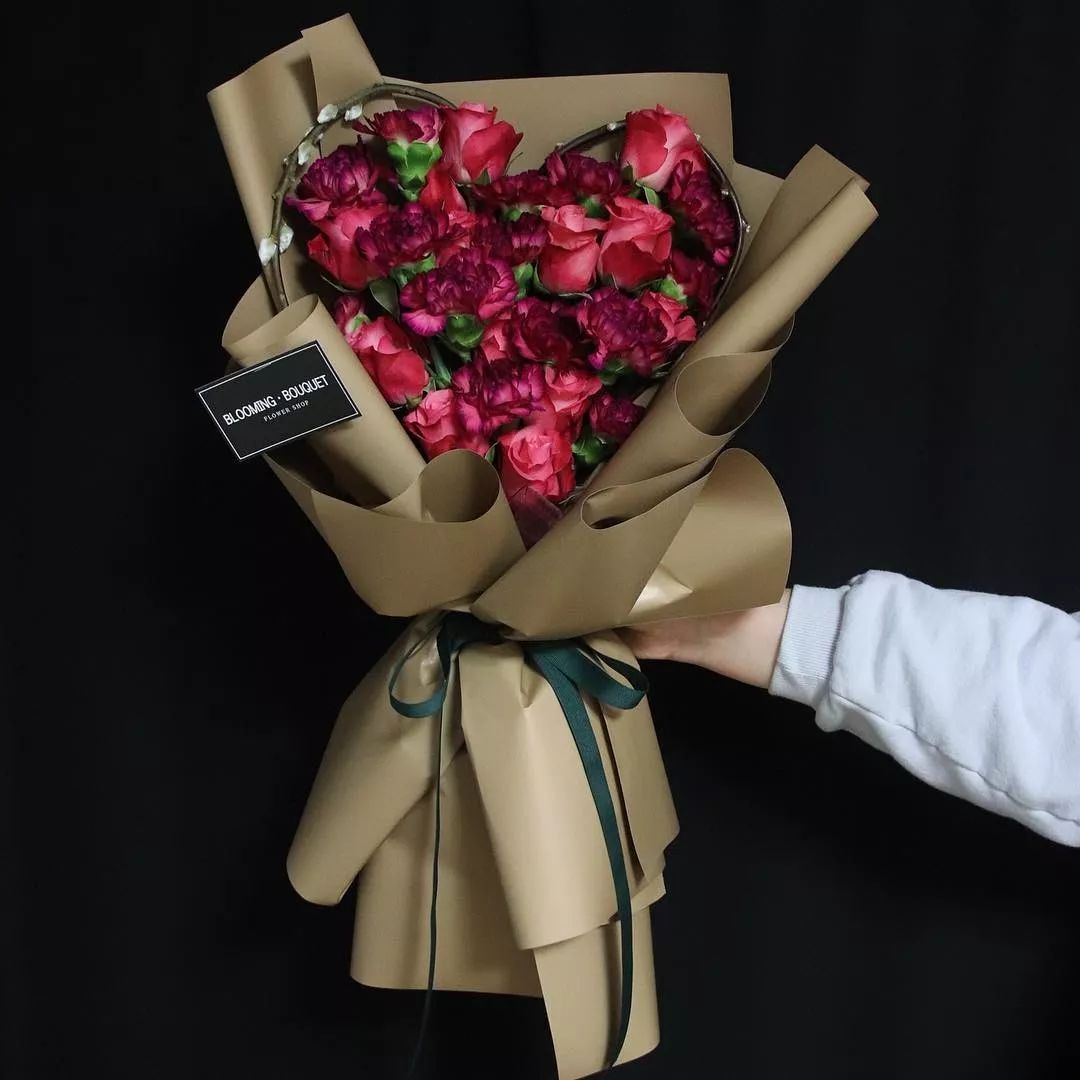 表白神器｜心形花束图片集锦（含教程）