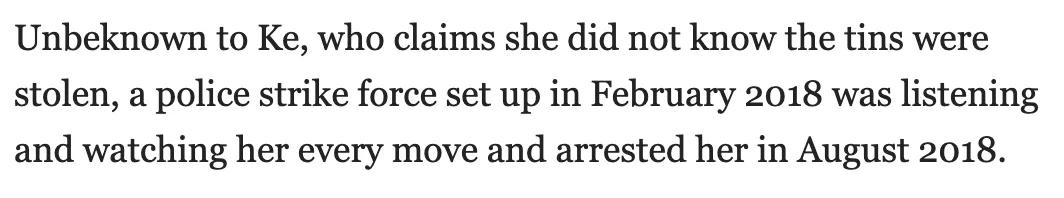 澳大利亚华人偷奶粉事件,华人女子偷奶粉