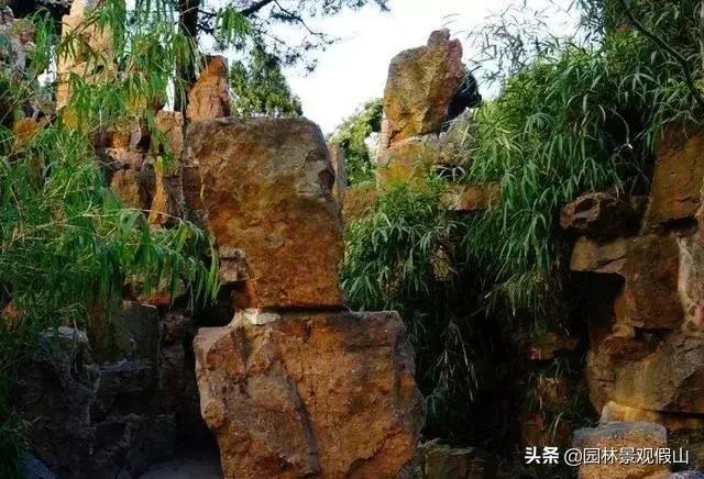 100种景观置石图片,100种园林造景图片