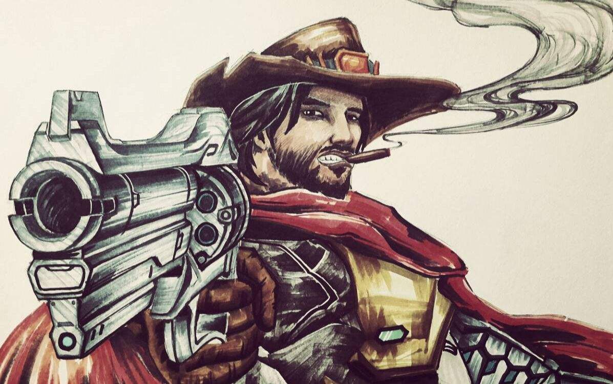 守望先锋麦克雷一枪五杀特效,守望先锋麦克雷1v1视频