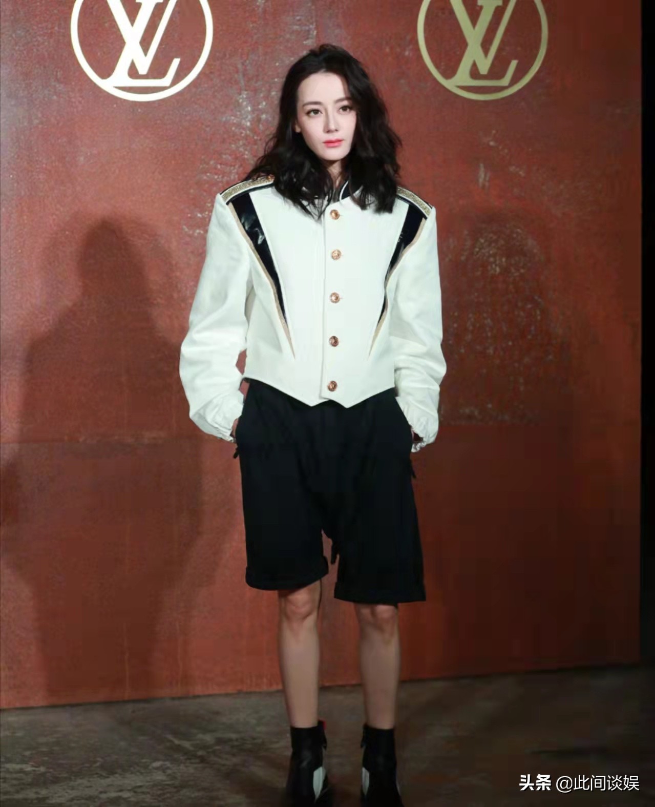 刘亦菲迪丽热巴lv秋冬女装秀,lv内场杨超越热巴
