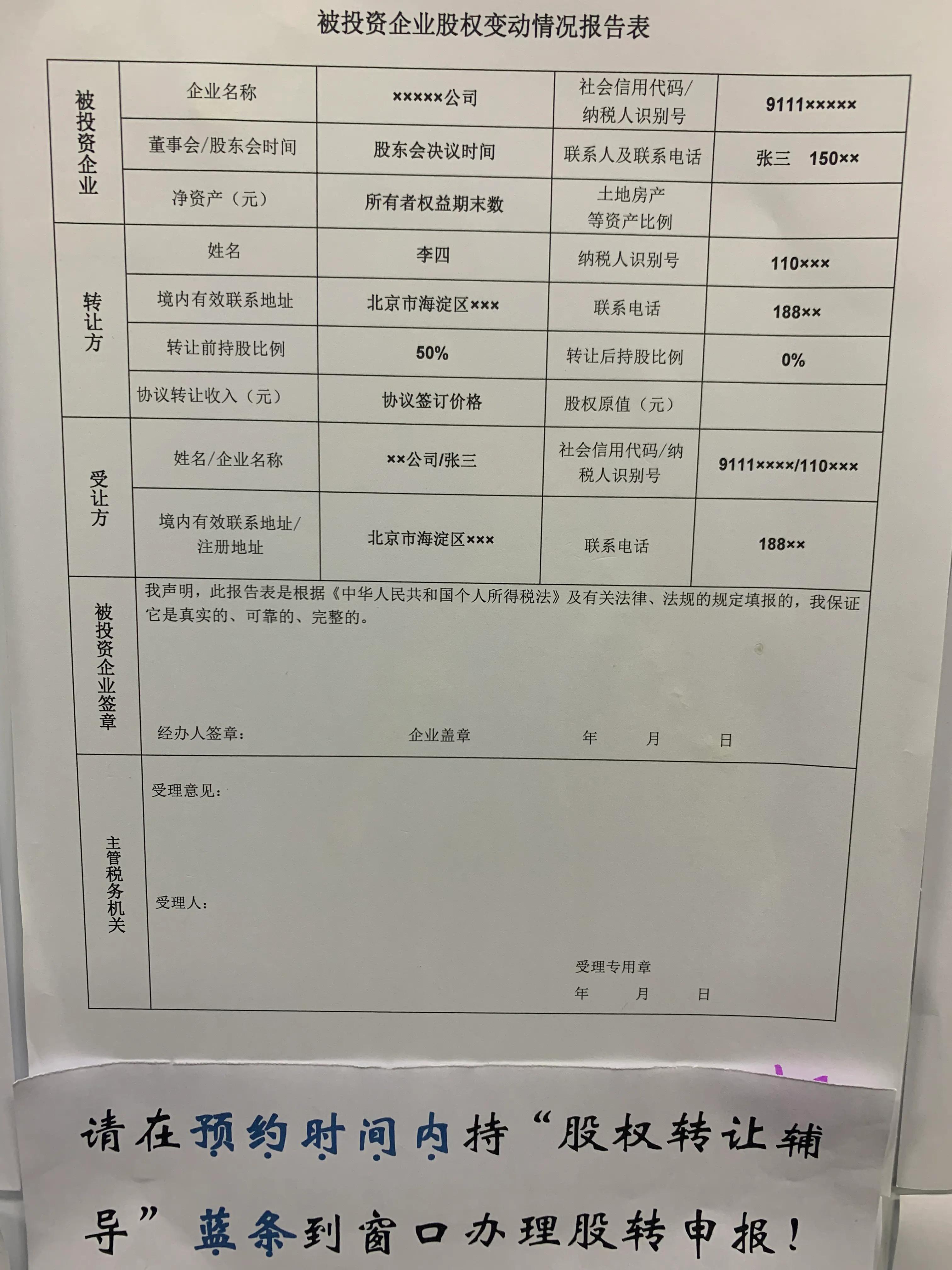 鍖椾含鑲℃潈鍙樻洿娴佺▼,鑲℃潈鍙樻洿鎬庝箞绾崇◣鐢虫姤