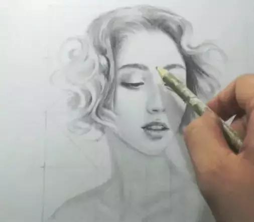 素描九宫格横向式构图技巧,素描九宫格画法步骤图