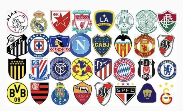 最美足球俱乐部队徽top50,英超最美队徽