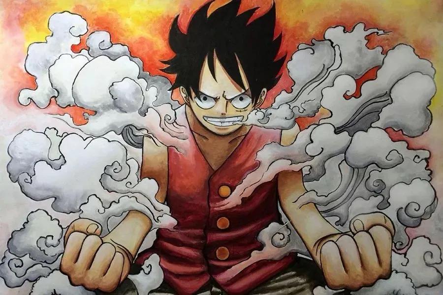 海贼王路飞女帝插画,海贼王p图素材路飞女帝