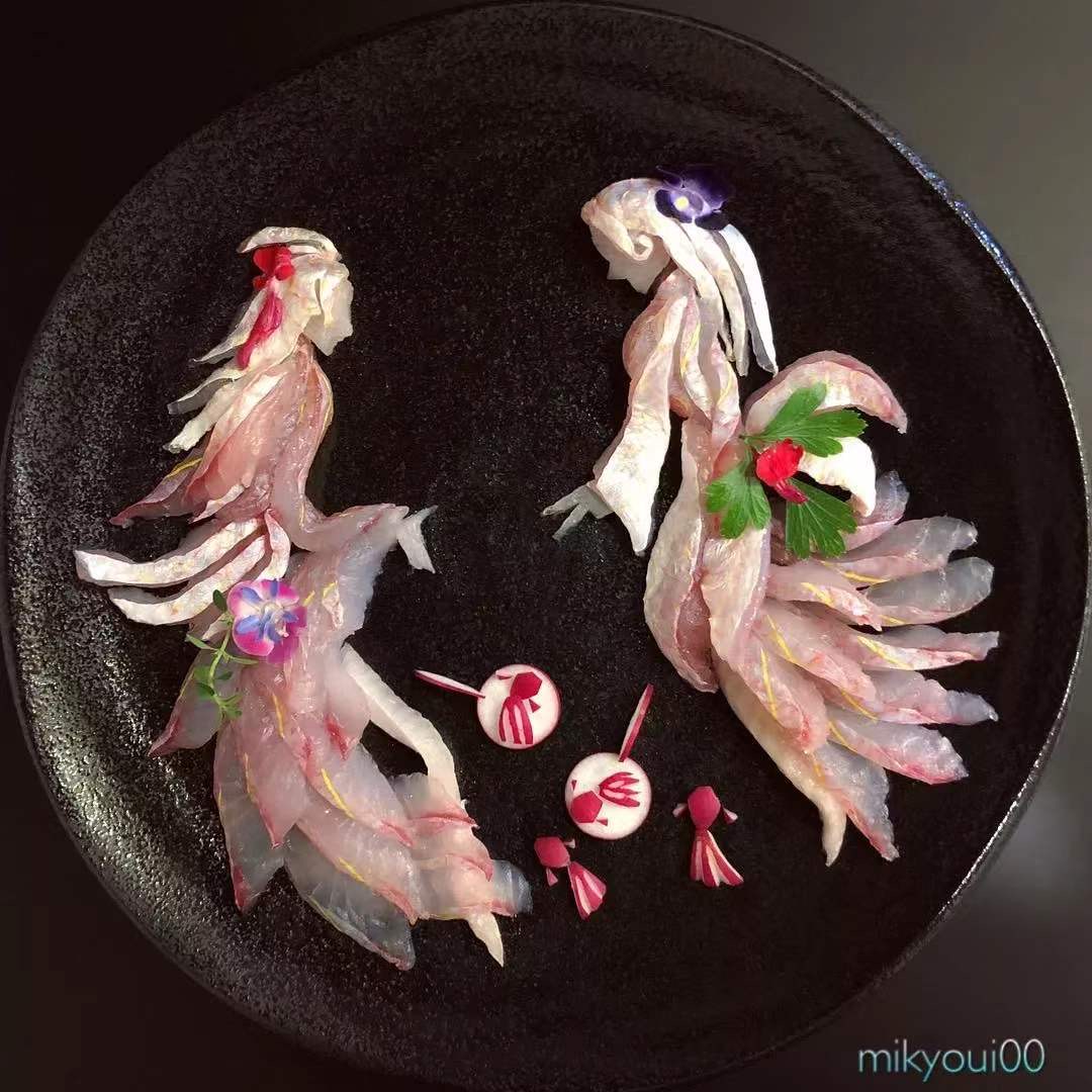 澳龙刺身摆盘制作视频,刺身制作视频创意摆盘