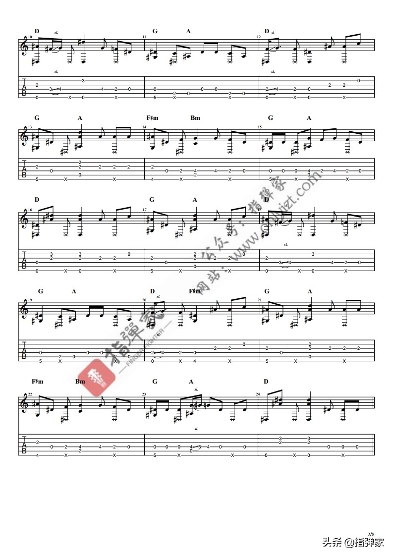 「附谱」好听-香水-瑛人Eito-吉他指弹独奏