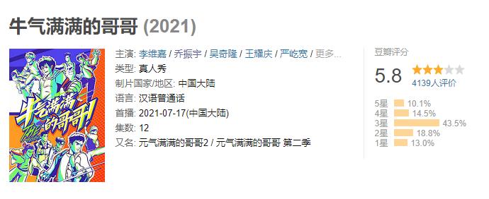看了开车游戏才知道，就算大哥队再努力，《牛哥》也只配5.8