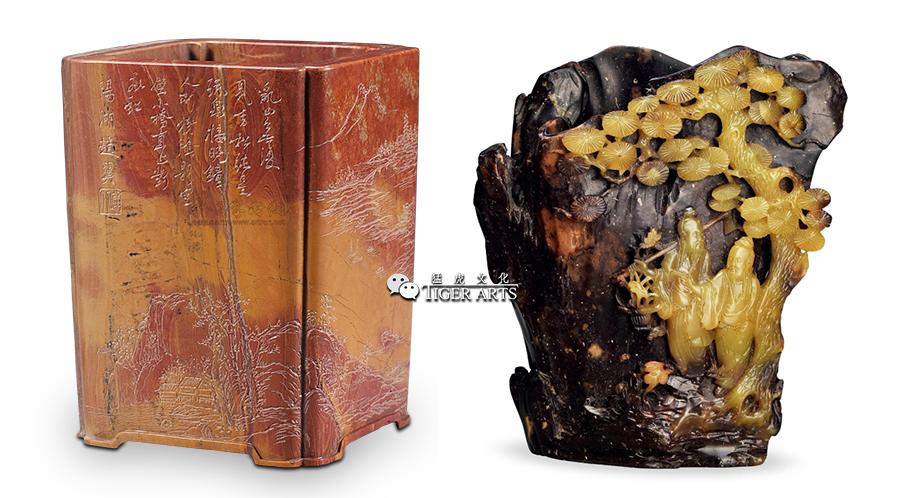 笔筒文艺中式,笔筒竹子论语