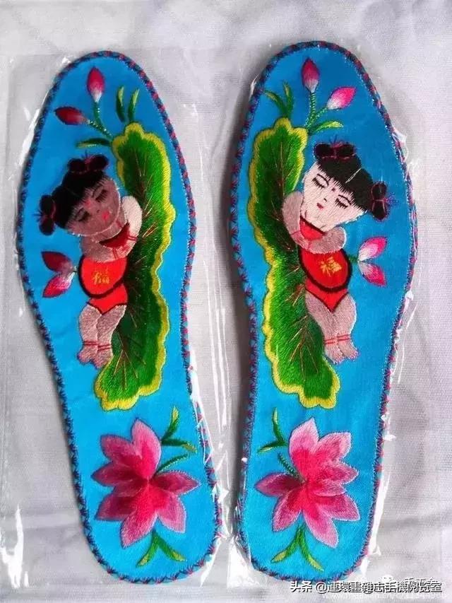 手工绣花鞋垫纯手工鞋垫,最厉害的鞋垫