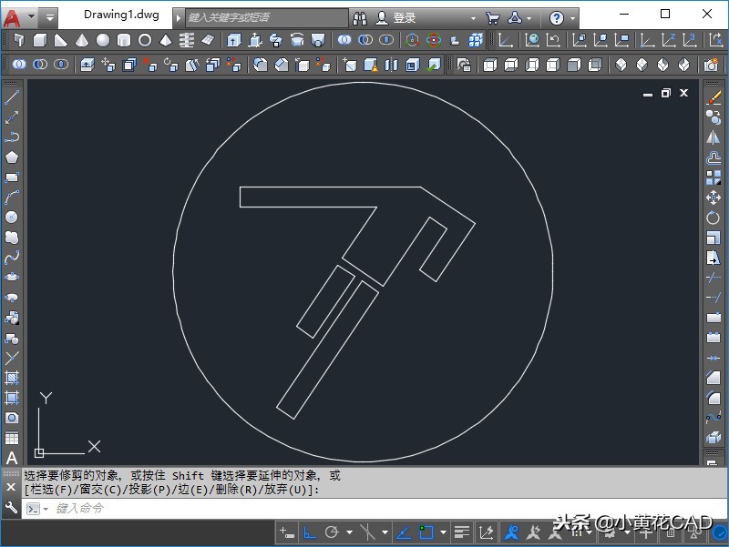 cad练习题300例第6道,cad对称图形练习题目