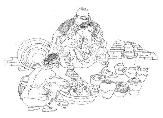 看连环画,清末老北京民俗画