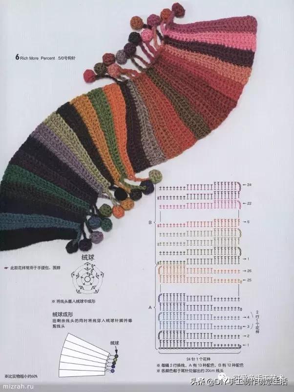 手工diy钩针编织围巾教程,diy手工编织围巾教程