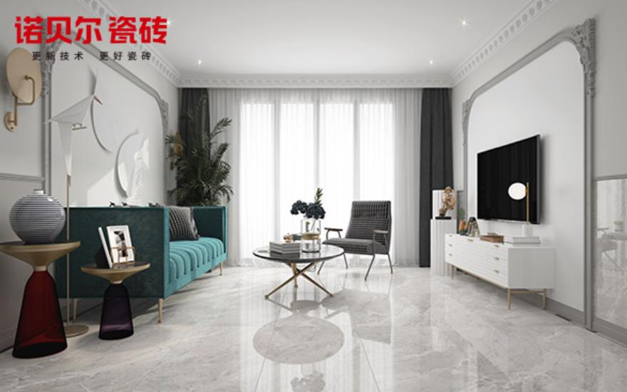 诺贝尔瓷砖罗马灰地砖装修效果图,诺贝尔瓷砖800*800装修效果图