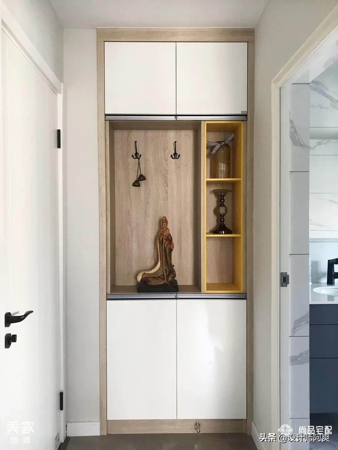 大门正对客厅一体隔断,入户正对客厅餐厅玄关隔断效果图