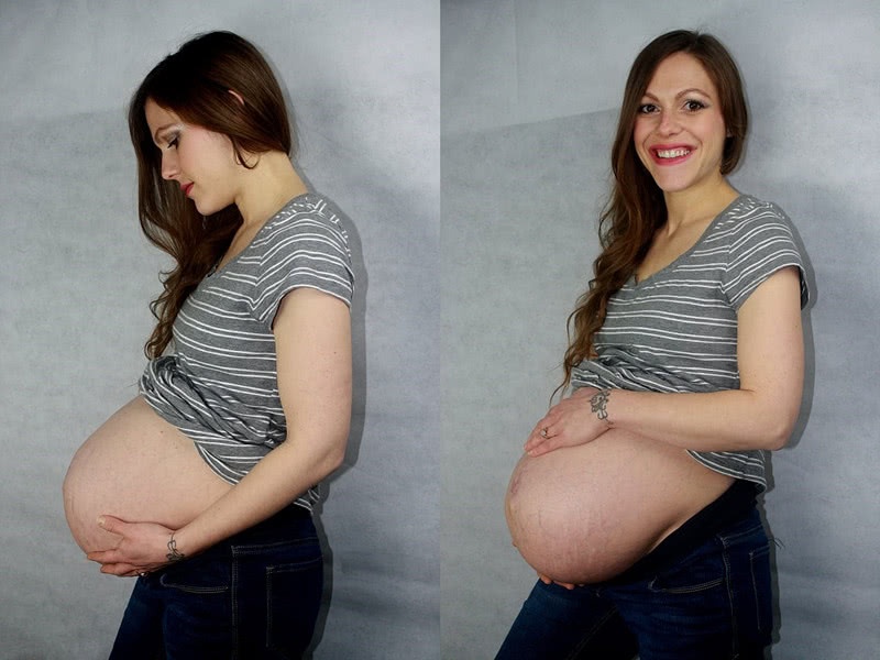 妈妈一个人在浴缸里生宝宝,三胎孕妈自己在家生