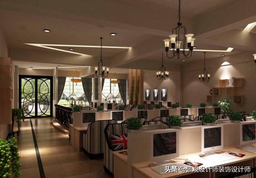 网咖设计效果图,网咖设计图哪找