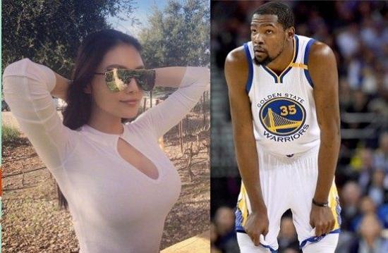 性感女神徐冬冬为杜兰特助威！KD再收一枚小迷妹，全明星赛稳了！