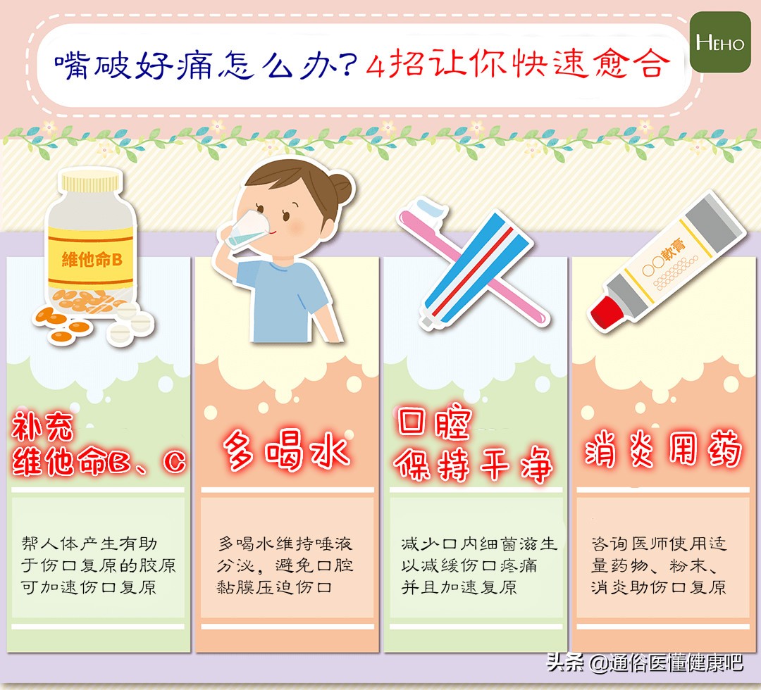 嘴里有伤口可以用盐水漱口吗,嘴巴破洞了怎样好得快