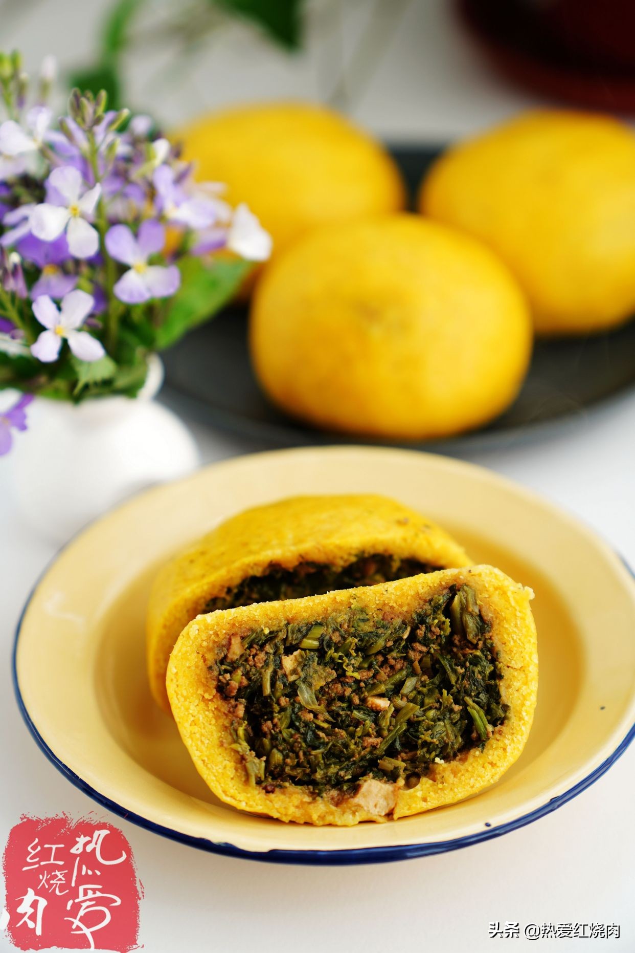 纯棒子面团子的做法,棒子面菜团子怎么做不开裂