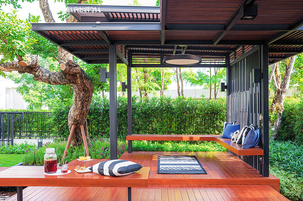 庭院景观亭子布局,10个带有凉亭的庭院设计实景图