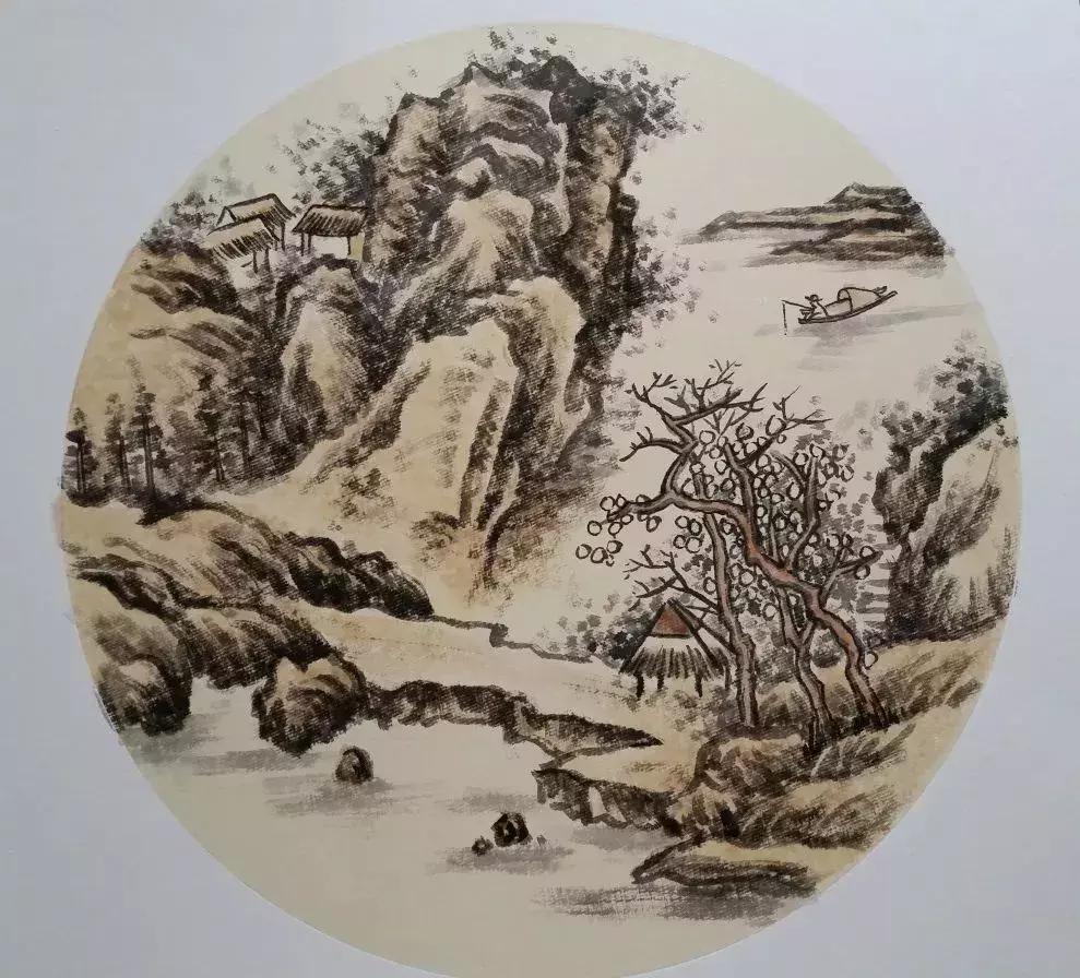 大师教你画山水画,山水画怎么画教程