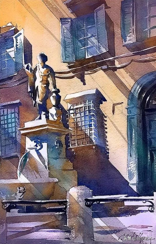 水彩意境图片欣赏,水彩颜色丰富