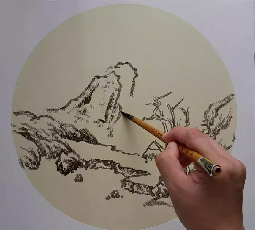 大师教你画山水画,山水画怎么画教程